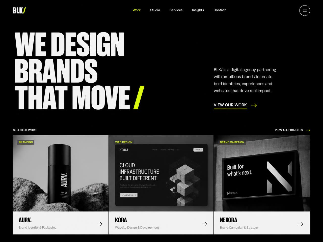 Preview of the Creative Agency website template